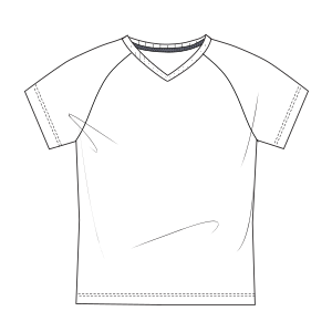 Fashion sewing patterns for T-Shirt 7073
